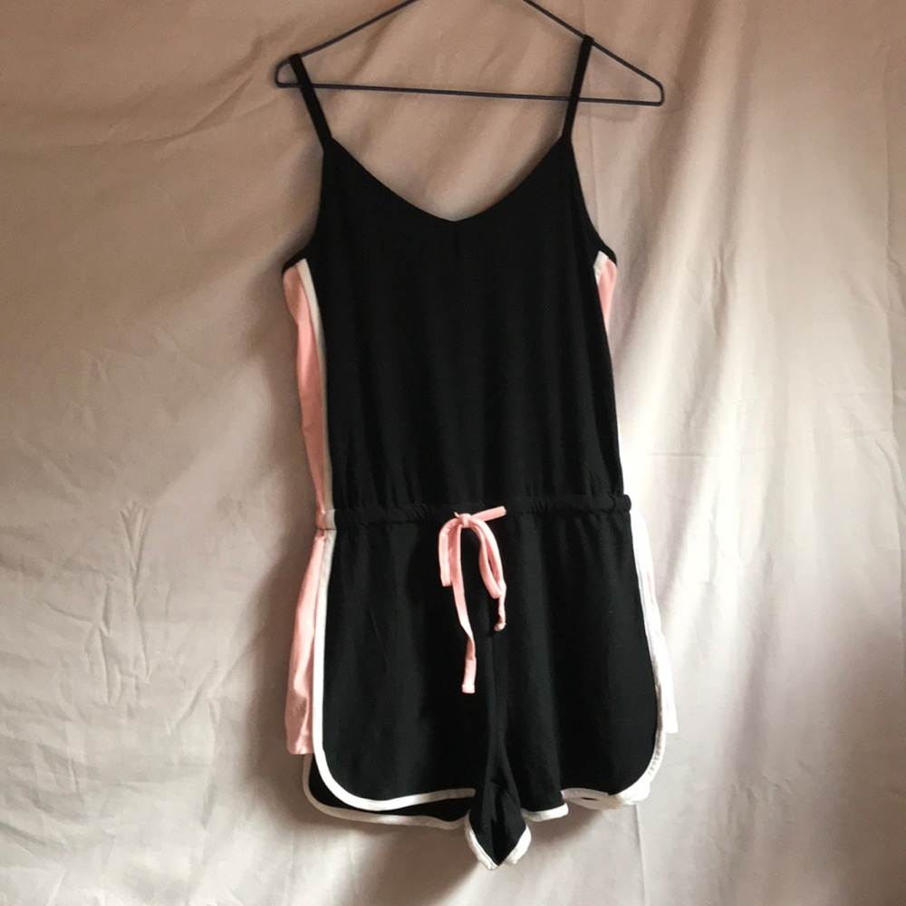 [brand new] Black & Pink Sports Romper